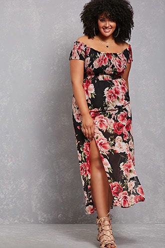 Plus Size Floral Maxi Dress