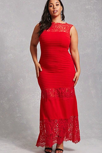 Plus Size Lace Gown