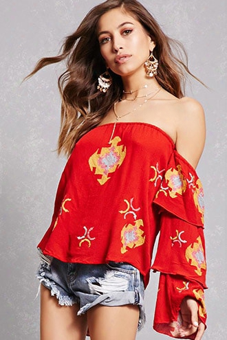 Rd & Koko Off-the-shoulder Top