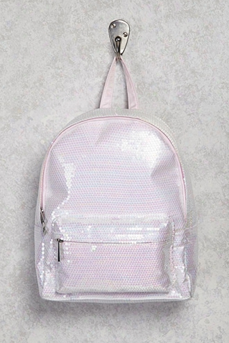 Sequin Zip Backpack