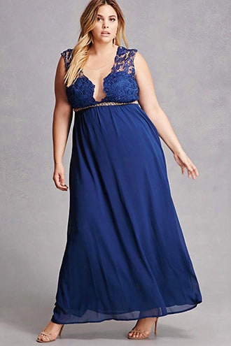 Soieblu Beaded Chiffon Gown