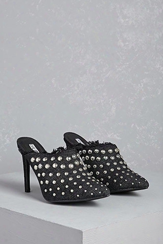 Studded Stiletto Mules