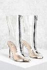 Zipped Clear Stiletto Boots