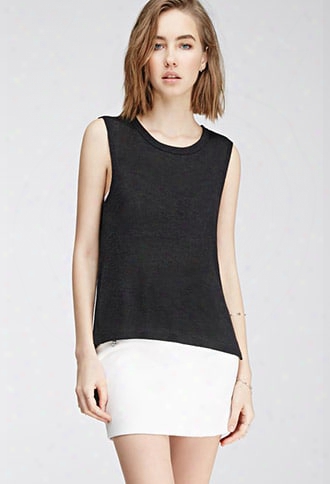 Asymmetrical Loose Knit Top