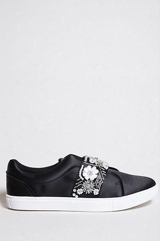 Betsey Johnson Satin Slip-ons