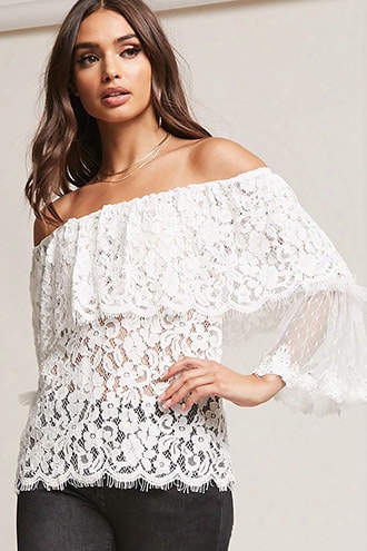 Crochet Lace Flounce Top