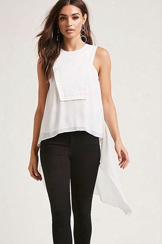 Cutout-back Chiffon Top