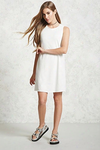 Distressed French Terry Dress