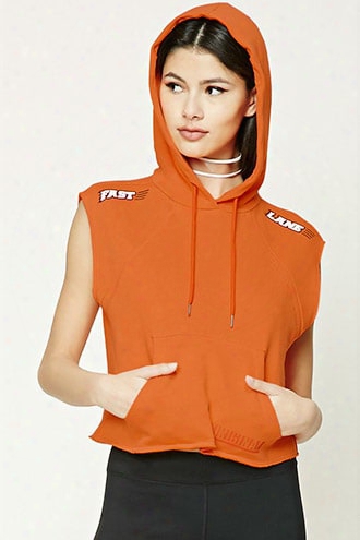 Fast Lane Graphic Sleeveless Hoodie