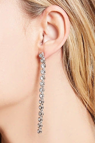 Faux Crystal Duster Earrings