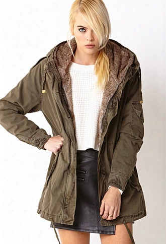 Faux Fur-lined Parka