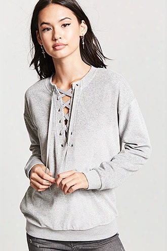 Fleece Lace-up Top