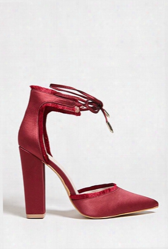 Frayed Ankle-strap Heels