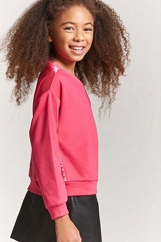 Girls Satin-back Sweatshirt (kids)