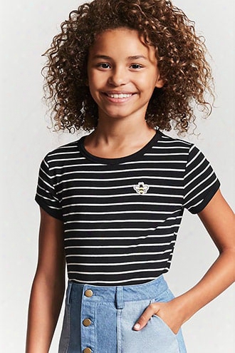 Girls Stripe Bumblebee Ringer Tee (kids)