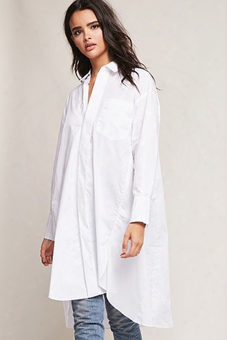 Oversized Button-front Shirt