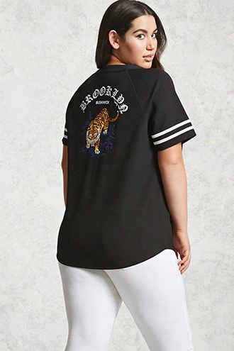 Plus Size Baseball Jersey