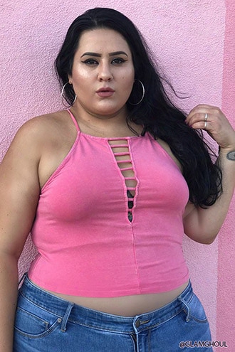 Plus Size Cropped Cami