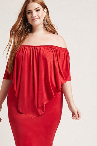 Plus Size Flounce Dress