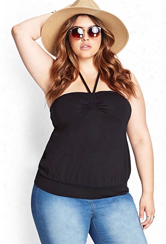 Plus Size Knit Halter Top