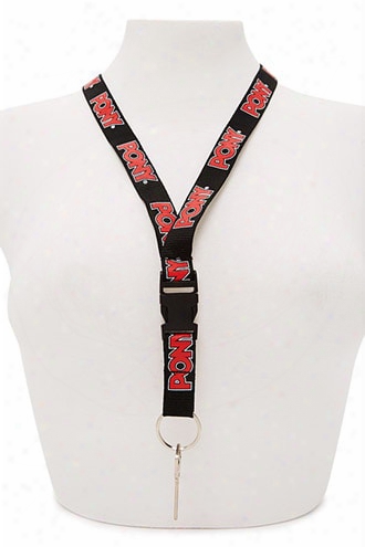 Pony Logo Detachable Keychain Lanyard