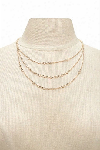 Rhinestone Layer Necklace