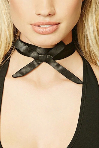 Satin Bow Choker