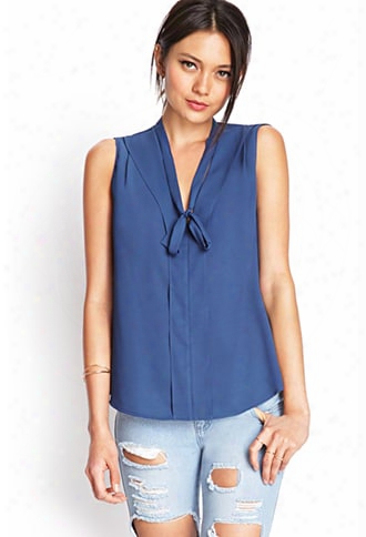 Self-tie Sleeveless Top