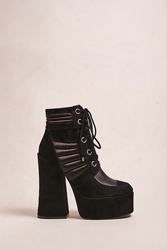 Shellys London Lace-up Suede Platform Boots