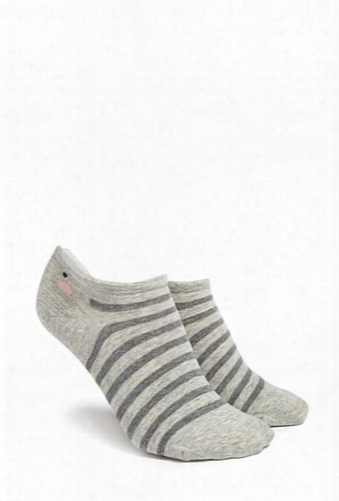 Striped Mouse Ankle Socks