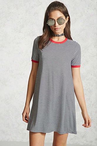 Striped Ringer Tee Dress