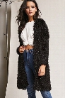 Fuzzy Open-Front Cardigan