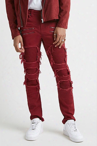 Victorious Distressed Moto Jeans