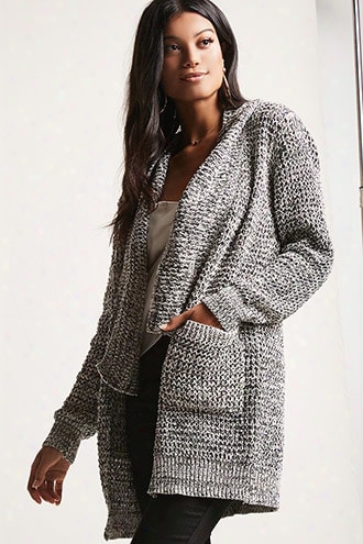 Woven Heart Draped Cardigan