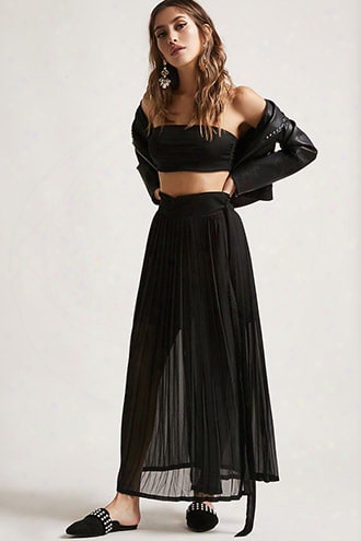 Chiffon Wrap Maxi Skirt