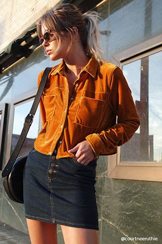 Contemporary Velvet Shirt