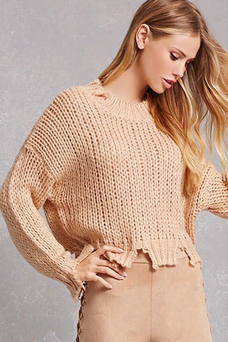 Destroyed Chunky Knit Sweater