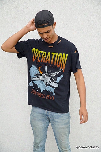 Distressed Operation Vivid Tee