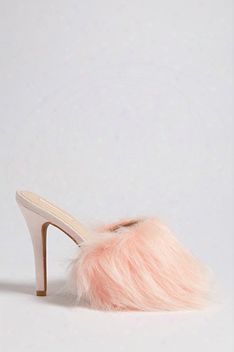 Faux Fur Heels