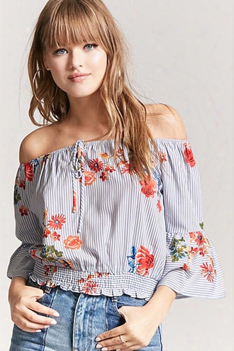 Floral Bell Sleeve Top