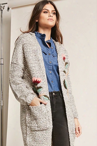 Floral Embroidered Cardigan