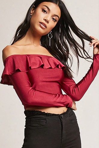 Flounce Off-the-shoulder Top