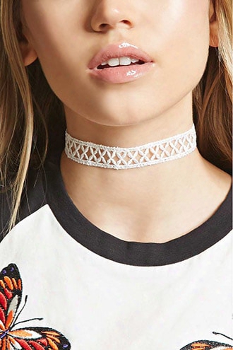 Geo Crochet Knit Choker