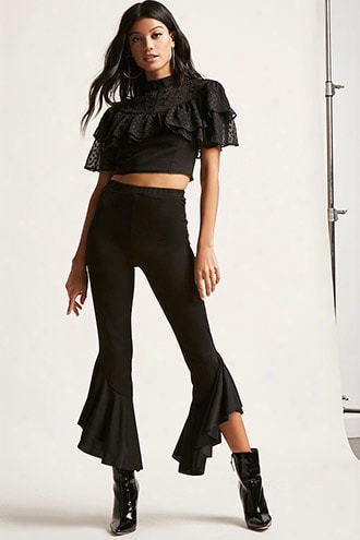 High-low Flared Pants