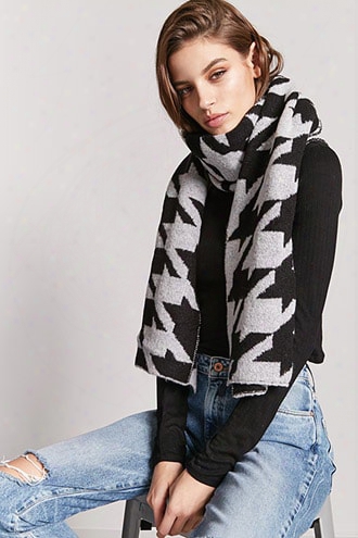 Houndstooth Oblong Scarf