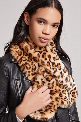 Leopard Print Wrap Scarf