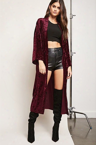 Longline Velvet Kimono