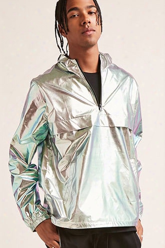 Metallic Hooded Anorak