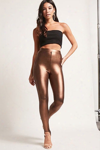 Metallic Stirrup Leggings