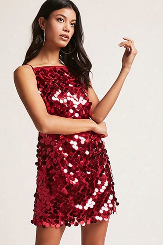 Motel Sequin-embellished Mini Dress